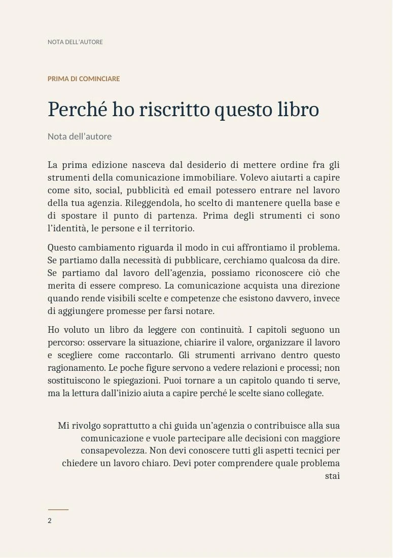 Nota dell’autore, pagina 2