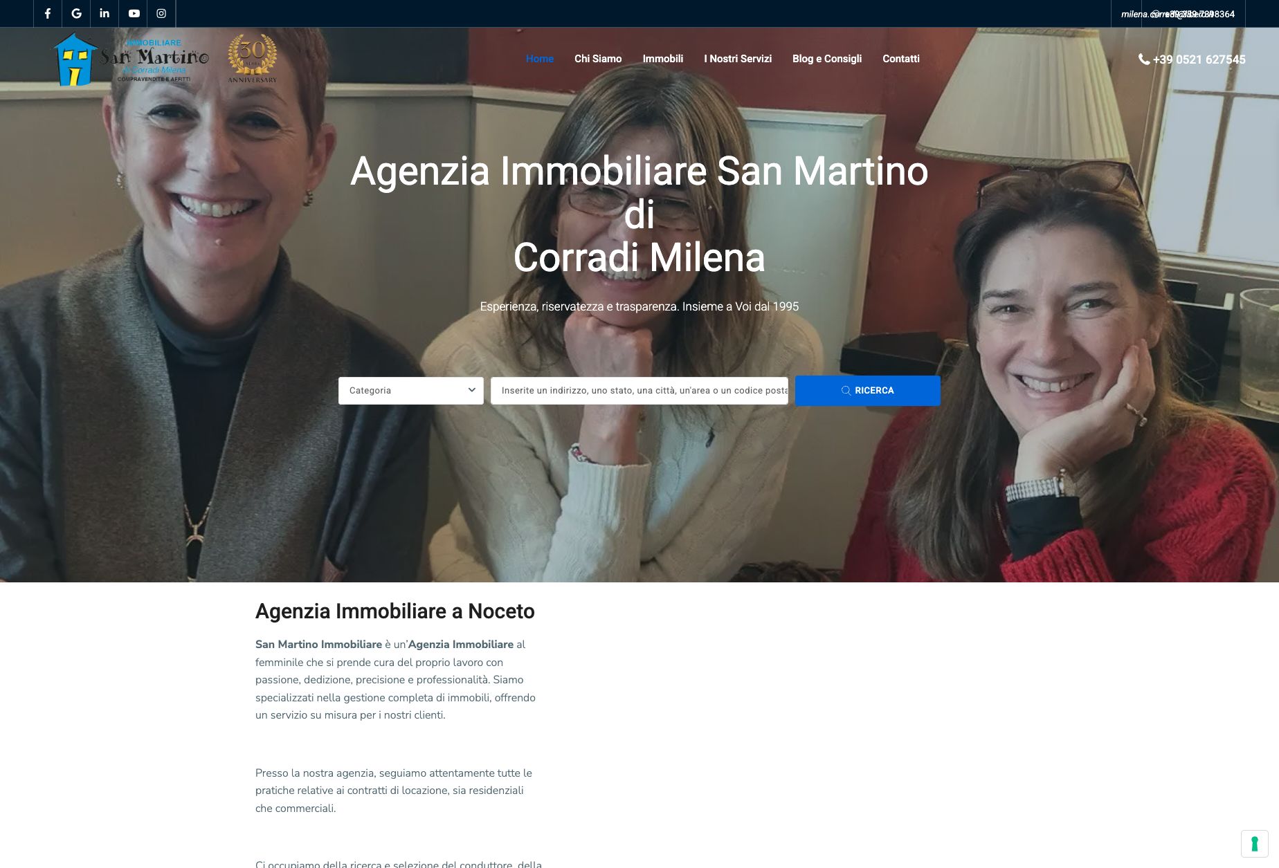 Homepage del sito San Martino Immobiliare
