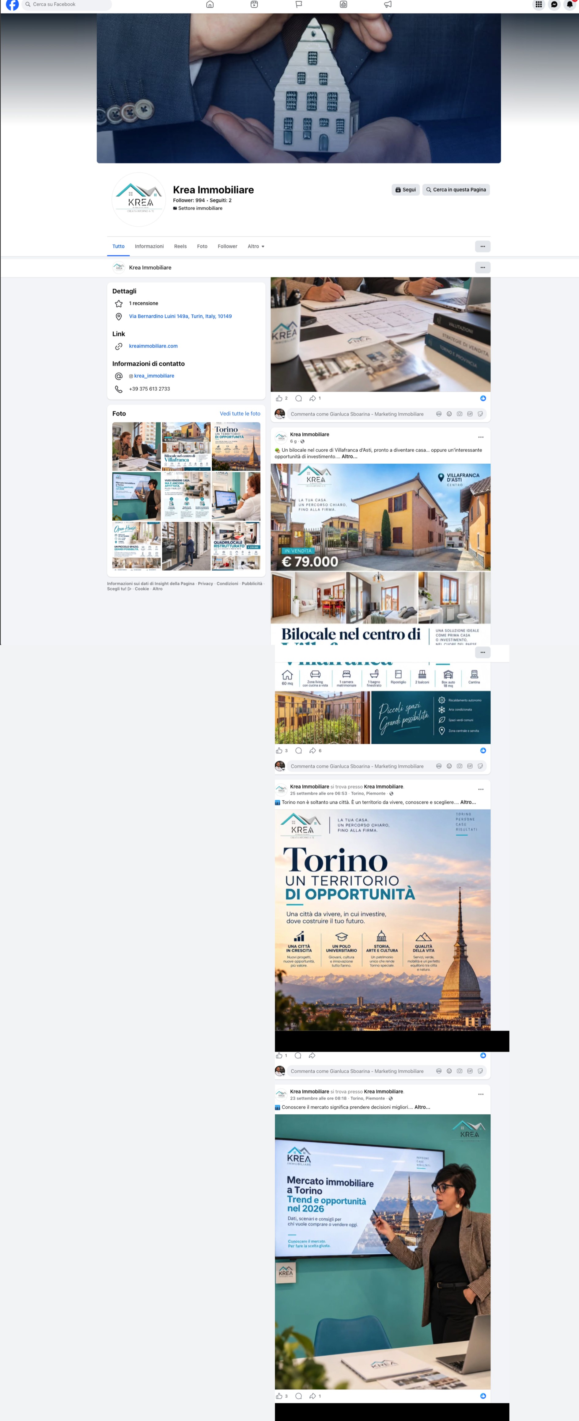 Facebook Krea DOPO — immagine continua