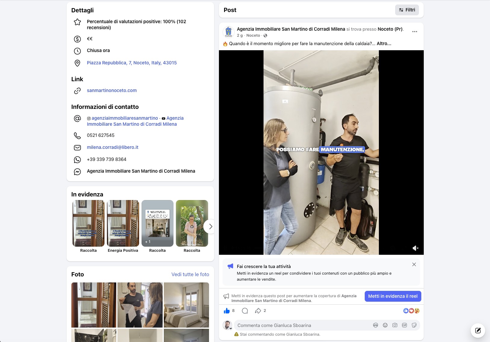 Facebook Immobiliare San Martino — schermata 2 di 11