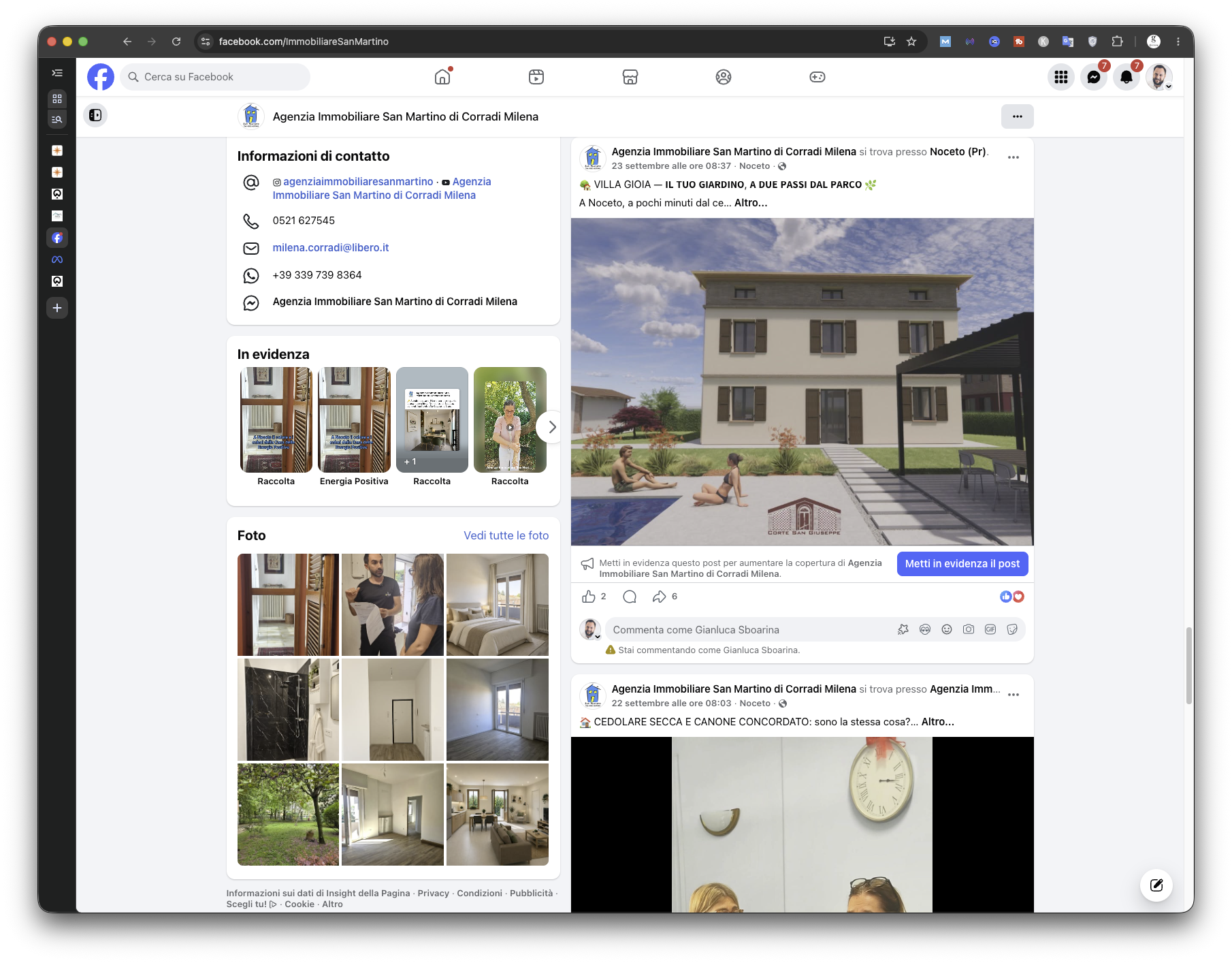 Facebook Immobiliare San Martino — schermata 9 di 11
