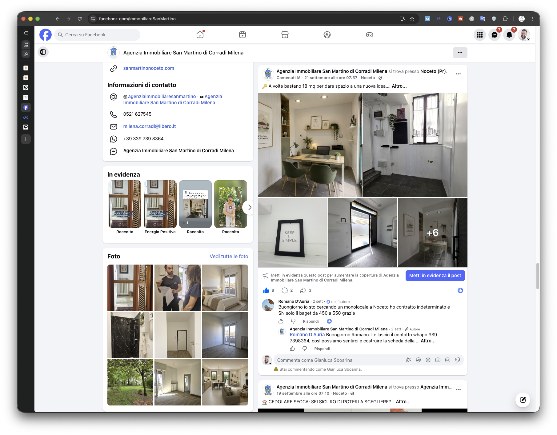 Facebook Immobiliare San Martino — schermata 11 di 11
